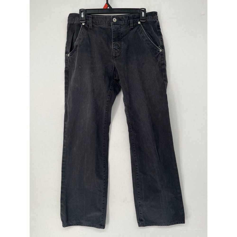 Banana Republic Utility Jean Mens 34x28 Black Cotton Canvas Straight Work Pants